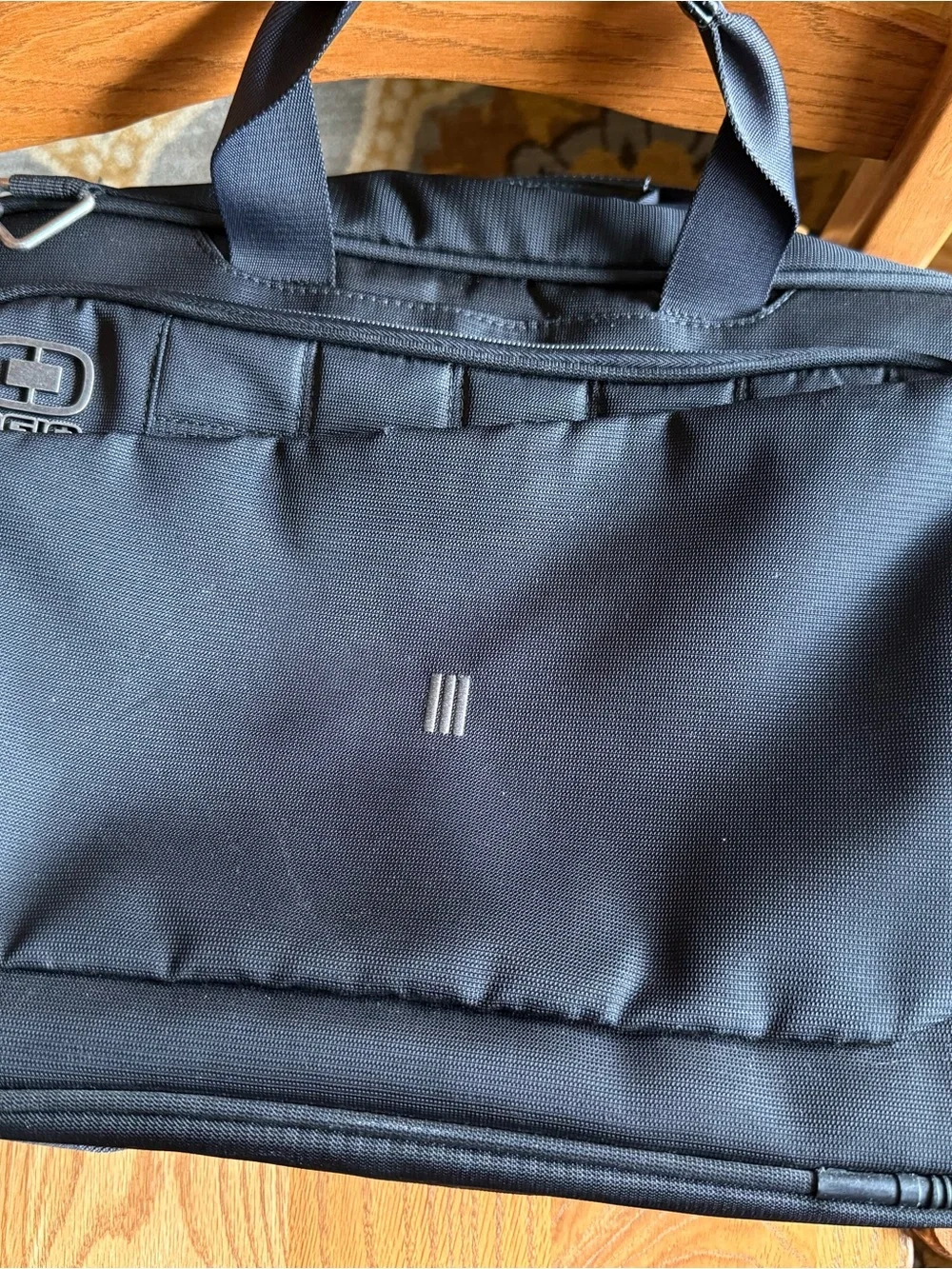 Ohio Men's Black Nylon Laptop/Messenger/Briefcase/Business Bag